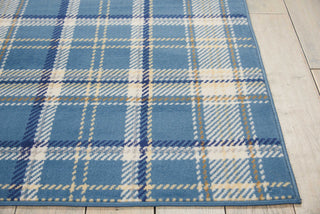 Grafix GRF03 Blue Area Rug by Nourison Detail Image