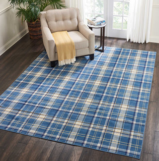 Grafix GRF03 Blue Area Rug by Nourison Room Image