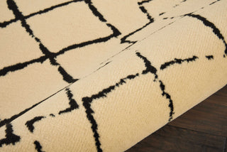 Nourison Grafix GRF04 Cream Black Area Rug Detail Image