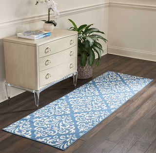 Grafix GRF06 Blue Area Rug by Nourison Room Image