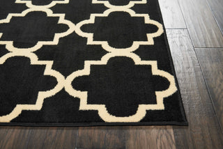 Nourison Grafix GRF08 Black Area Rug Detail Image