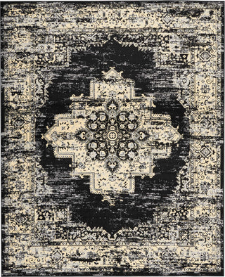 Nourison Grafix GRF14 Black Area Rug 7'10'' X 9'10''