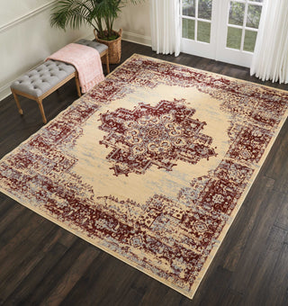 Nourison Grafix GRF14 Cream Red Area Rug Room Scene 4