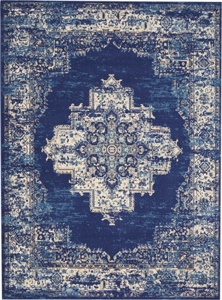 Nourison Grafix GRF14 Navy Blue Area Rug main image