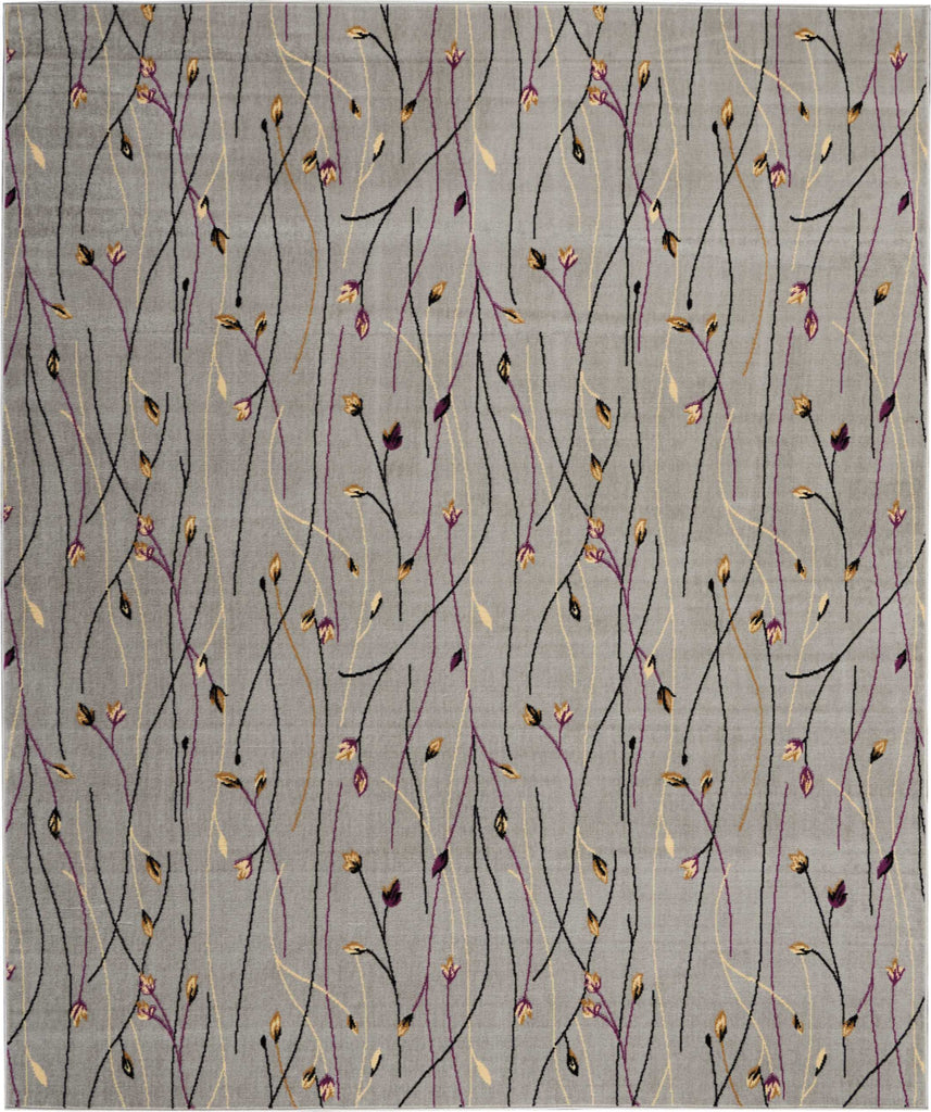 Nourison Grafix GRF15 Grey Area Rug 7'10'' X 9'10''