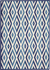 Nourison Grafix GRF18 White Blue Area Rug 5'3'' X 7'3''