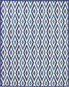 Grafix GRF18 White Blue Area Rug by Nourison 7'10'' X 9'10''