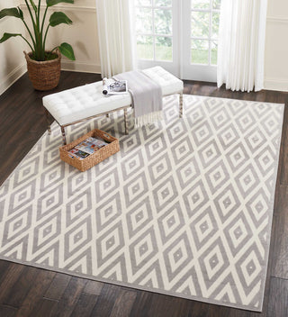 Grafix GRF18 White/Grey Area Rug by Nourison Room Image