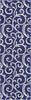 Grafix GRF19 Navy Area Rug by Nourison 2'3'' X 7'6''
