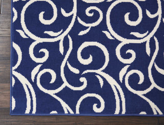 Grafix GRF19 Navy Area Rug by Nourison Corner Image