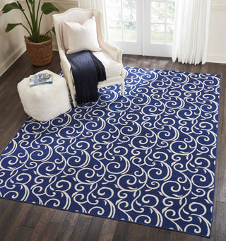 Grafix GRF19 Navy Area Rug by Nourison Room Image