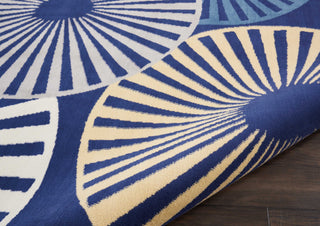 Grafix GRF20 Navy Area Rug by Nourison Detail Image