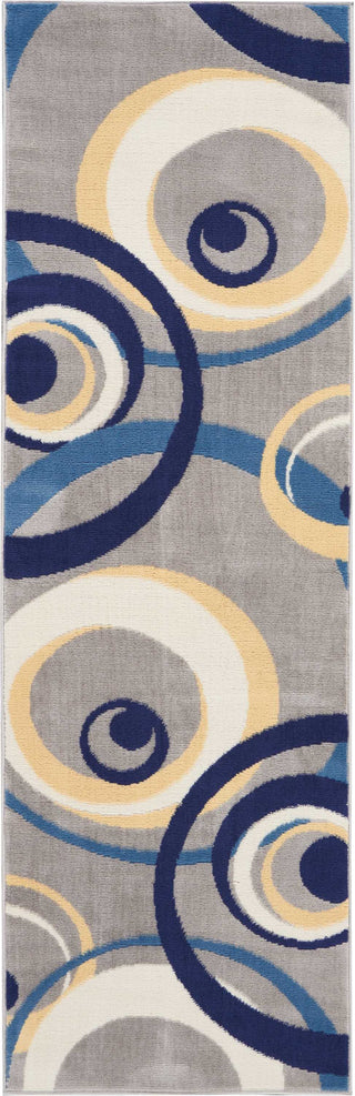 Grafix GRF21 Grey Area Rug by Nourison 2'3'' X 7'6''