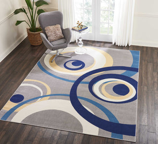 Grafix GRF21 Grey Area Rug by Nourison Room Image