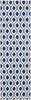 Nourison Grafix GRF22 White/Navy Area Rug 2'3'' X 7'6'' Runner