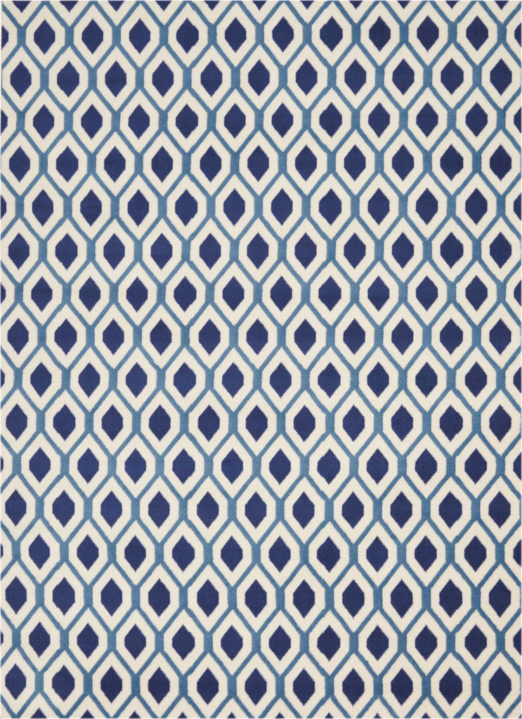 Grafix GRF22 White/Navy Area Rug by Nourison main image