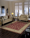 Nourison Heritage Hall HE04 Lacquer Area Rug 8' X 10' Living Space Shot Feature