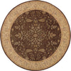 Nourison Heritage Hall HE05 Brown Area Rug Round Image