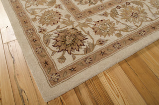 Nourison Heritage Hall HE08 Ivory Area Rug 8' X 10' Corner Shot