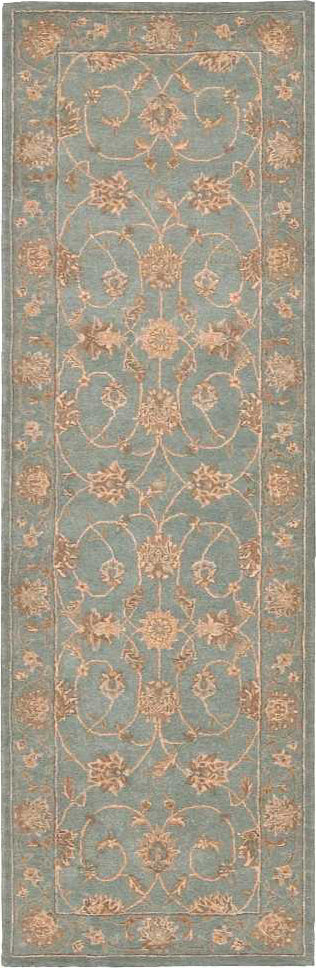 Nourison Heritage Hall HE15 Aqua Area Rug Runner Image