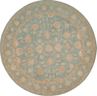 Nourison Heritage Hall HE15 Aqua Area Rug Round Image