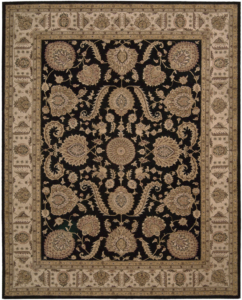 Nourison Heritage Hall HE19 Black Area Rug main image
