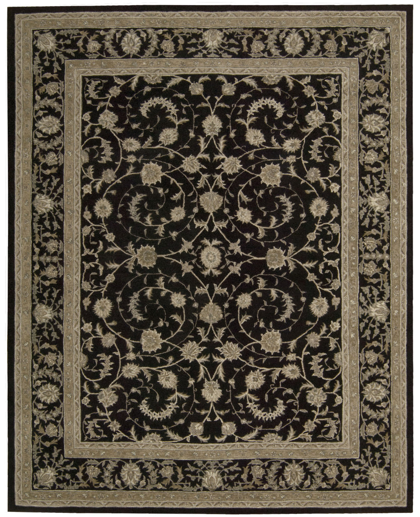 Nourison Heritage Hall HE29 Black Area Rug main image