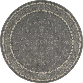 Nourison Heritage Hall HE29 Steel Area Rug Round Image