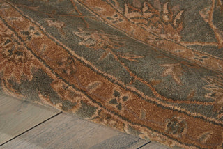 Nourison Heritage Hall HE15 Aqua Area Rug Detail Image