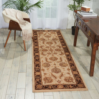 Nourison Heritage Hall HE19 Beige Area Rug Room Image Feature