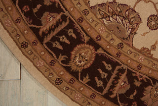 Nourison Heritage Hall HE19 Beige Area Rug Corner Image