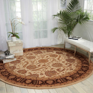 Nourison Heritage Hall HE19 Beige Area Rug Room Image