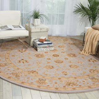 Nourison Heritage Hall HE28 Light Blue Area Rug Room Image Feature