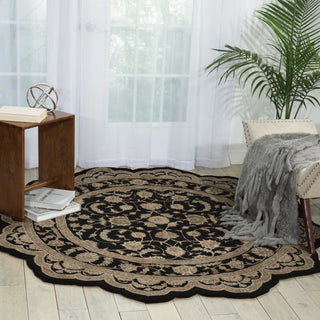 Nourison Heritage Hall HE29 Black Area Rug Room Image