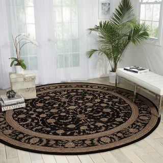 Nourison Heritage Hall HE29 Black Area Rug Room Image