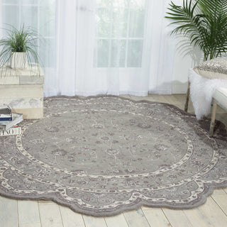 Nourison Heritage Hall HE29 Steel Area Rug Room Image Feature