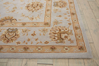 Nourison Heritage Hall HE28 Light Blue Area Rug Detail Image