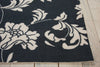 Nourison Home and Garden RS014 Black Area Rug Detail Image