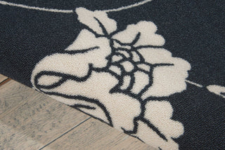 Nourison Home and Garden RS014 Black Area Rug Detail Image