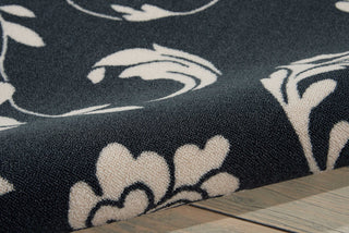 Nourison Home and Garden RS014 Black Area Rug Detail Image