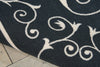 Nourison Home and Garden RS019 Black Area Rug Detail Image