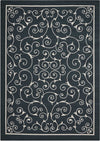 Nourison Home and Garden RS019 Black Area Rug 5'3'' X 7'5''