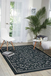 Nourison Home and Garden RS019 Black Area Rug Room Image Feature