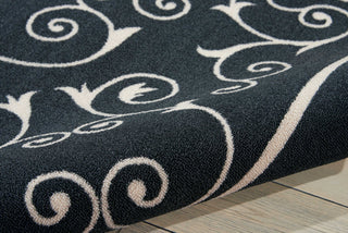 Nourison Home and Garden RS019 Black Area Rug Detail Image