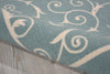 Nourison Home and Garden RS019 Light Blue Area Rug Detail Image