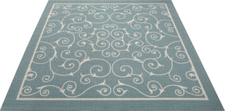 Nourison Home and Garden RS019 Light Blue Area Rug Main Image