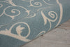 Nourison Home and Garden RS019 Light Blue Area Rug Detail Image