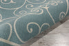 Nourison Home and Garden RS019 Light Blue Area Rug Detail Image
