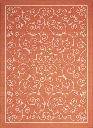 Nourison Home and Garden RS019 Orange Area Rug 