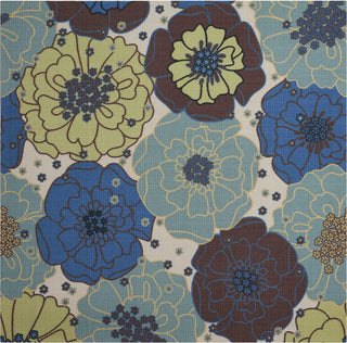 Nourison Home and Garden RS021 Light Blue Area Rug 